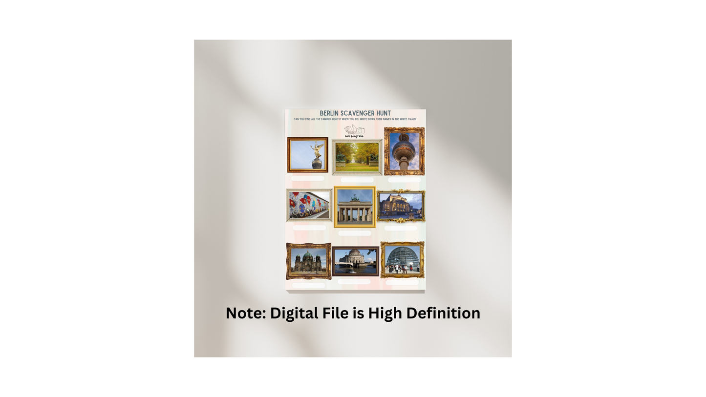 Berlin Treasure Hunt for Kids Printable PDF