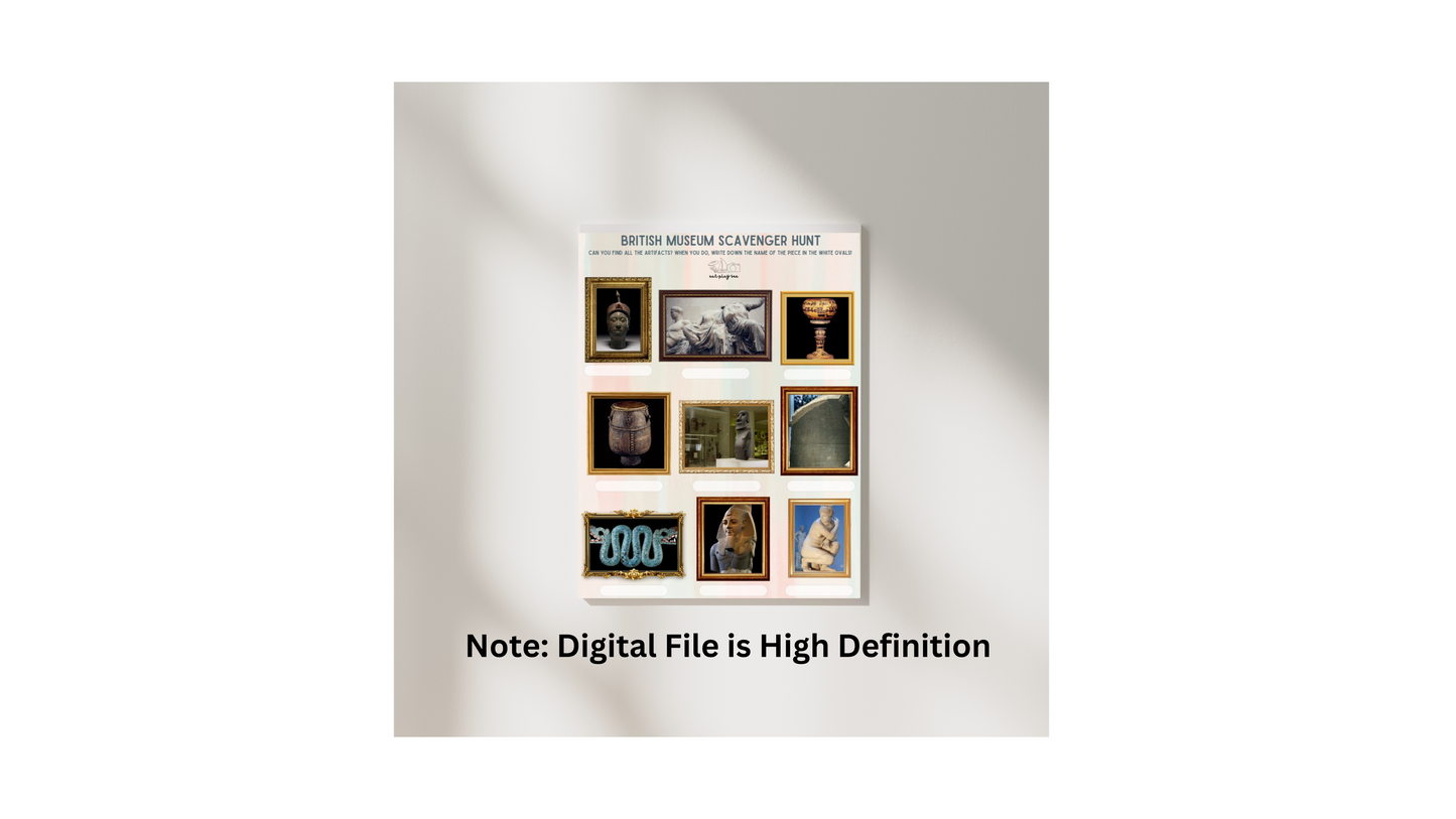 British Museum Treasure Hunt for Kids Printable PDF