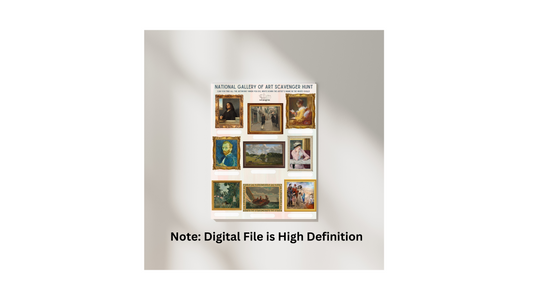 National Gallery of Art Washington DC Treasure Hunt for Kids Printable PDF